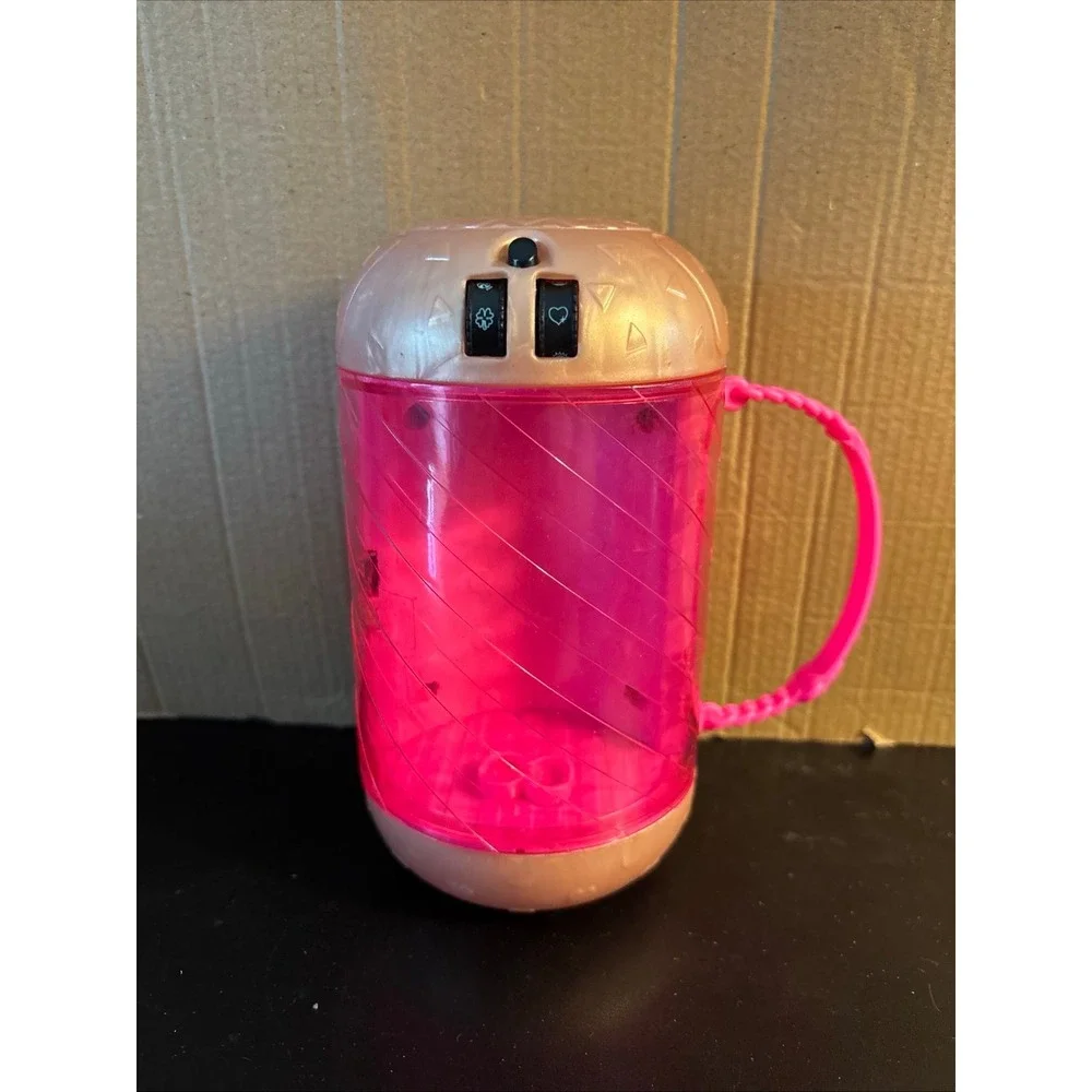 ~LOL Surprise Hot Pink  Gold Case Bullet Shape purse 6.5 inch With Figure